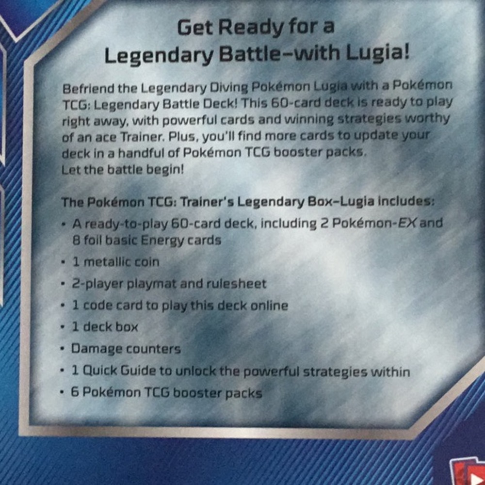 Pokemon Lugia Trainer’s Legendary Box Lugia EX Cards - Picture 12 of 16